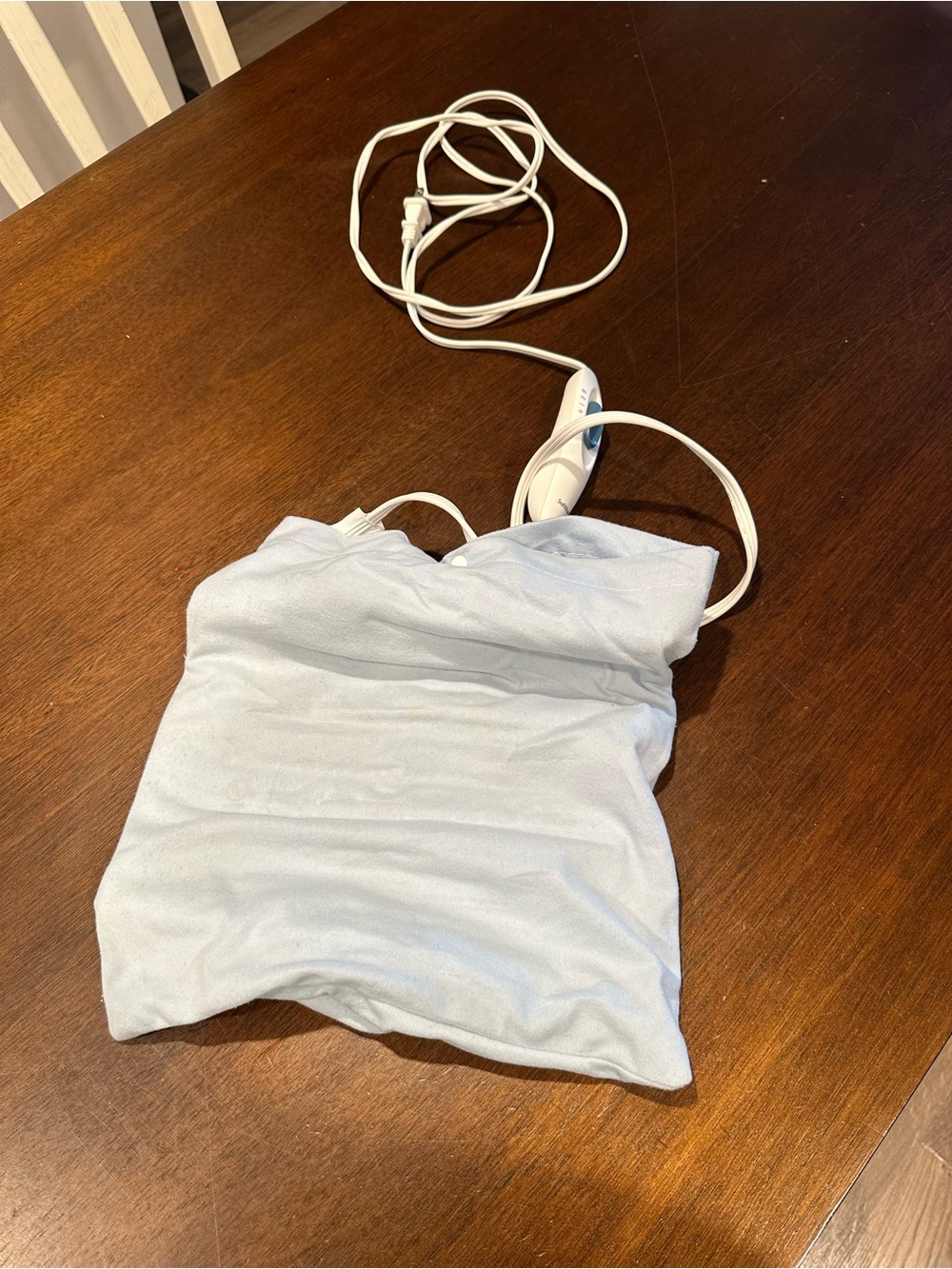 Light Blue Electric Heating Pad with Cord